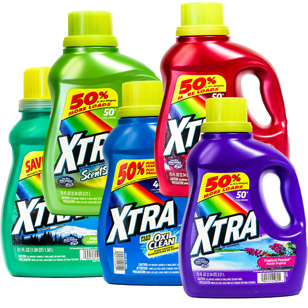 Xtra Liquid Laundry Detergent, Mountain Rain, 75oz